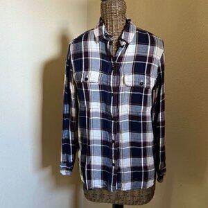 Madewell Plaid Button Down Shirt XS